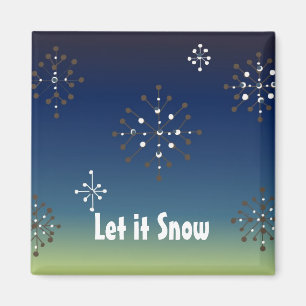 Aimant Les flocons de neige - Laisser neiger
