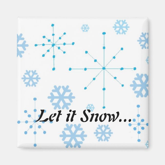 Aimant Les flocons de neige, qu'il neige (Devant)