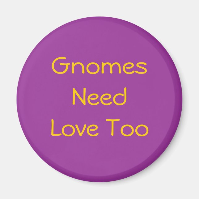 Aimant Les Gnomes ont aussi besoin d'amour (Devant)