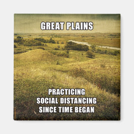 Aimant Les Grandes Plaines Distantes Sociales