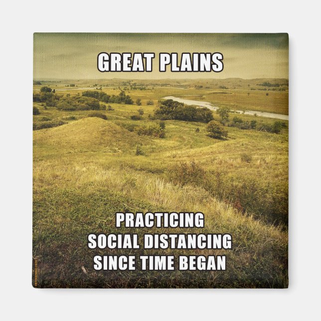 Aimant Les Grandes Plaines Distantes Sociales (Devant)