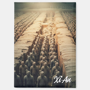 Aimant Les guerriers en terre cuite Xi'an Chine Voyage