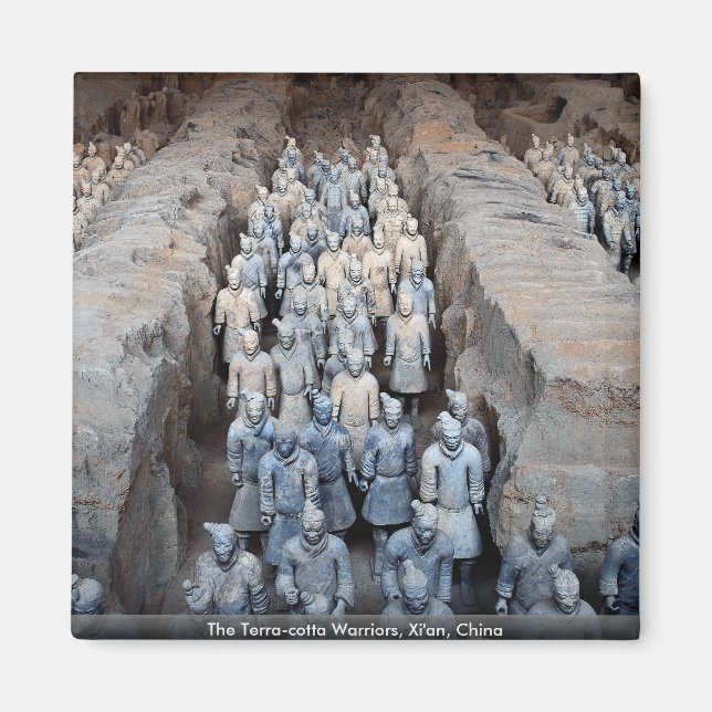 Aimant Les guerriers Terra-cotta, Xi'an, Chine (Devant)