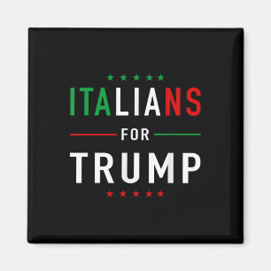 Aimant Les Italiens Pour Trump Tee Pro Trump Italiano
