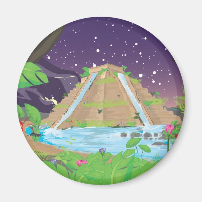 Aimant Les jardins suspendus de Babylone (Devant)