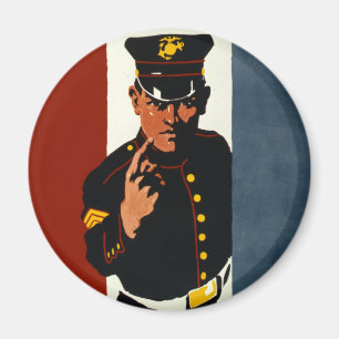Aimant Les Marines des États-Unis vous veulent