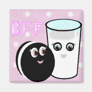 Aimant Les meilleurs amis de Kawaii traient pour toujours