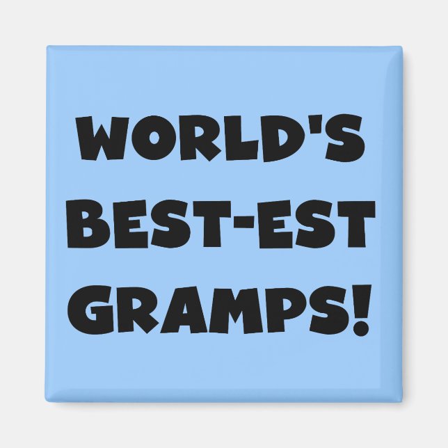 Aimant Les meilleurs cadeaux de Gramps du monde de Black  (Devant)