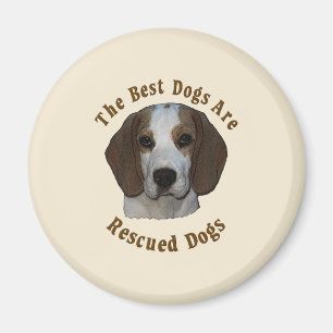 Aimant Les meilleurs chiens sont Secourus - Beagle