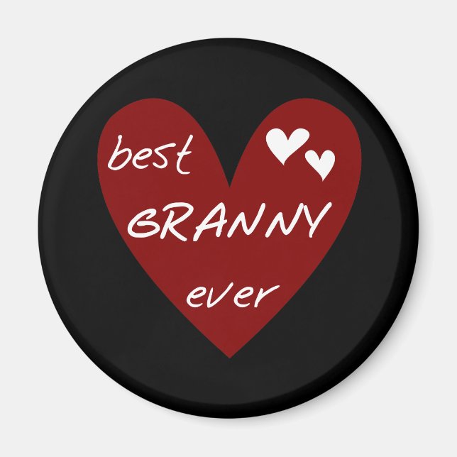 Aimant Les meilleurs T-shirts et cadeaux de mamie de (Devant)