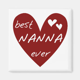Aimant Les meilleurs T-shirts et cadeaux de Nanna de