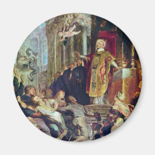 Aimant Les miracles de St Ignatius de Loyola par Rubens