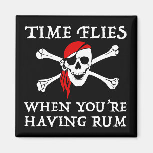 Aimant Les mouches du temps quand vous avez du rhum