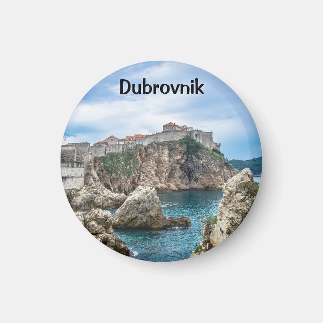 Aimant Les murs de Dubrovnik vue mer (Devant)