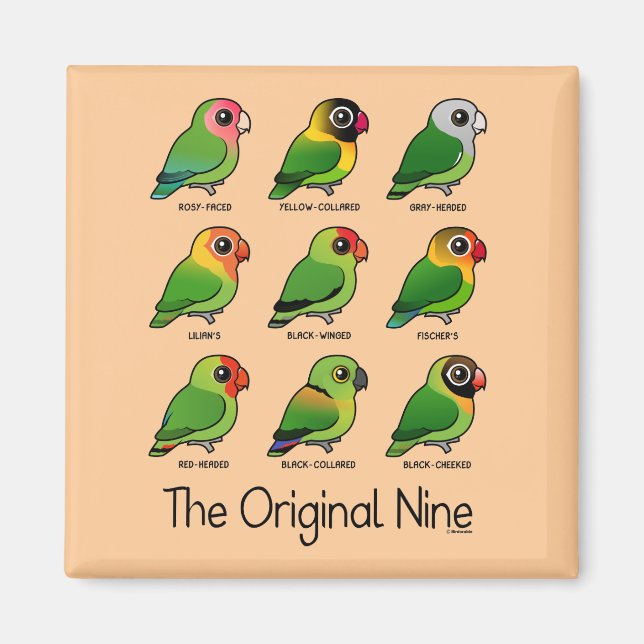 Aimant Les neuf originaux (Devant)