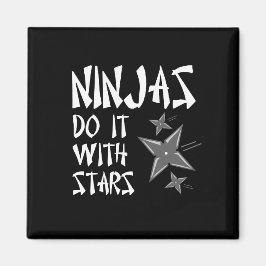 Aimant Les Ninjas Le Font Avec Des Étoiles