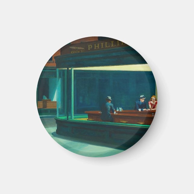 Aimant Les nuits Edward Hopper (Devant)