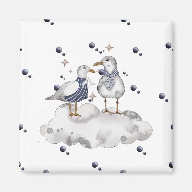 Aimant Les oiseaux de plage (Devant)