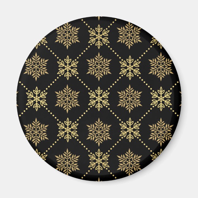 Aimant Les Patterns de Snowflakes (Devant)