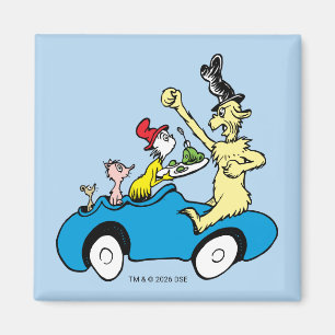 Aimant Les personnages de Dr. Seuss Les œufs verts et le 