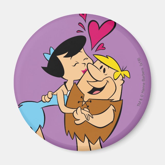 Aimant Les Pierrafeu | Betty Kissing Barney (Devant)