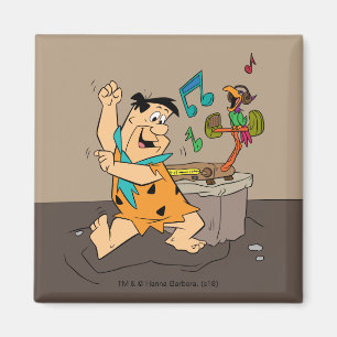 Aimant Les Pierrafeu   Fred Flintstone Dancing