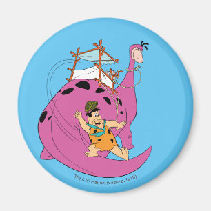 Aimant Les Pierrafeu Fred Sliding Down Tail