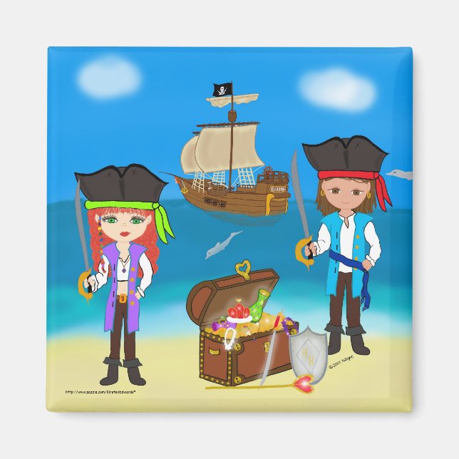 Aimant Les pirates de l'aimant de l'arrière-pays (Devant)