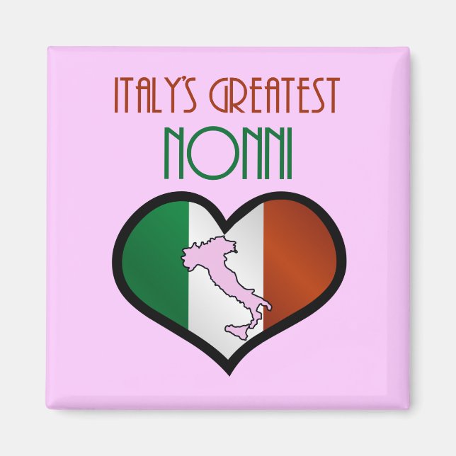 Aimant Les plus grands nonni d'Italie (Devant)