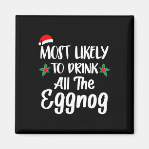 Aimant Les Plus Susceptibles De Boire La Famille Eggnog C