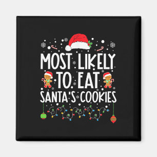 Aimant Les Plus Susceptibles De Manger Père Noël Cookies