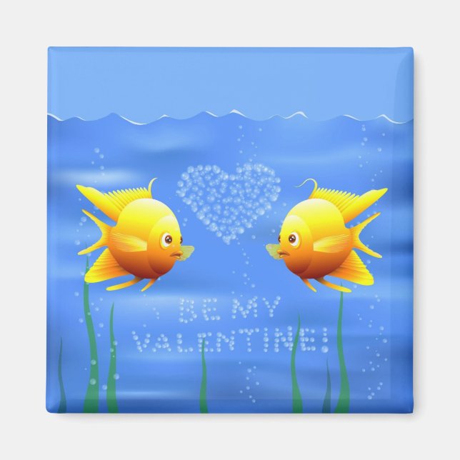 Aimant Les poissons de Saint-Valentin (Devant)