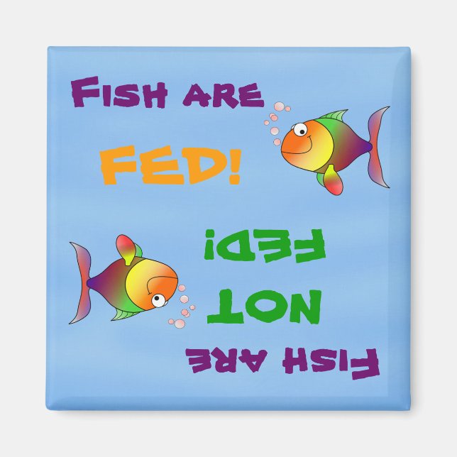Aimant Les poissons sont alimentés/non alimentés en magné (Devant)
