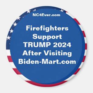 Aimant Les pompiers prennent en charge TRUMP 2024 après l