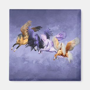 Aimant Les quatre Pegasi Flying Horses Pegasus Stallions