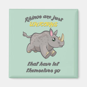 Aimant Les rhinos sont des licornes