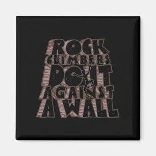 Aimant Les Rock Climbers font contre une Escalade de Wall