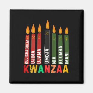Aimant Les Sept Principes De Kwanzaa Kinara Happy Kwanz