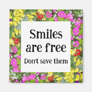 Aimant Les sourires sont gratuits