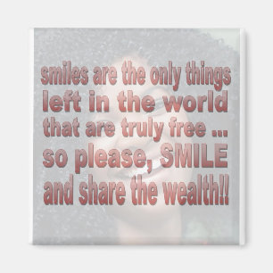 Aimant Les sourires sont gratuits