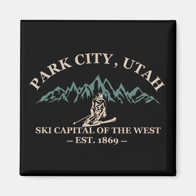 Aimant Les stations de ski de Park City Utah (Devant)