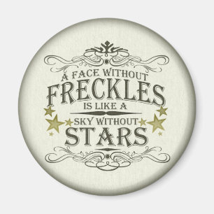 Aimant Les taches de rousseur sont mignonnes