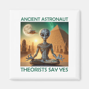 Aimant Les Théoristes Des Astronautes Anciens Du Yoga Dis