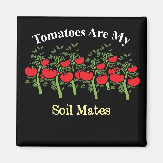 Aimant Les Tomates Drôle Sont Mes Mates De Sol (Devant)