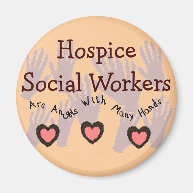 Aimant Les Travailleurs Sociaux Hospitaliers "Les anges a (Devant)