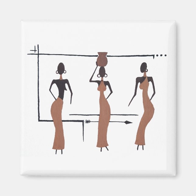 Aimant Les trois soeurs africaines (Devant)