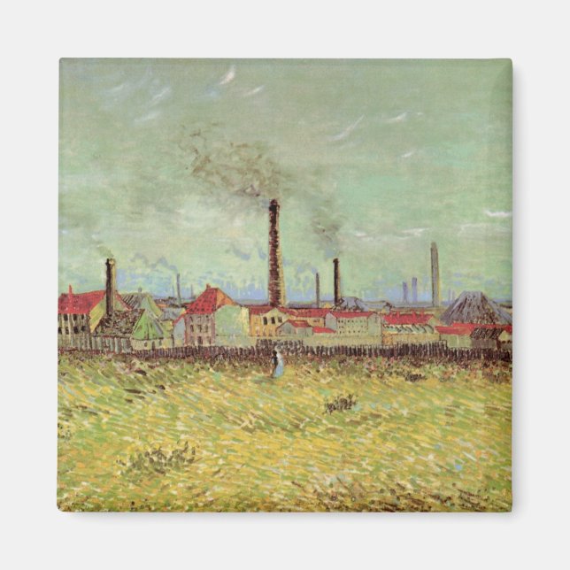 Aimant Les usines à Asnieres par Vincent van Gogh (Devant)