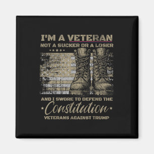 Aimant Les vétérans rétro contre Trump
