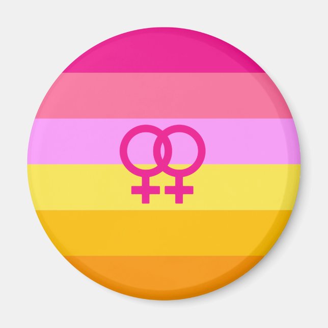 Aimant Lesbienne Dawn Pride Femmes qui aiment les femmes (Devant)
