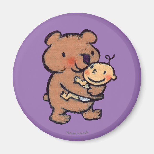 Aimant Leslie Patricelli Big Brown Bear Hug (Devant)